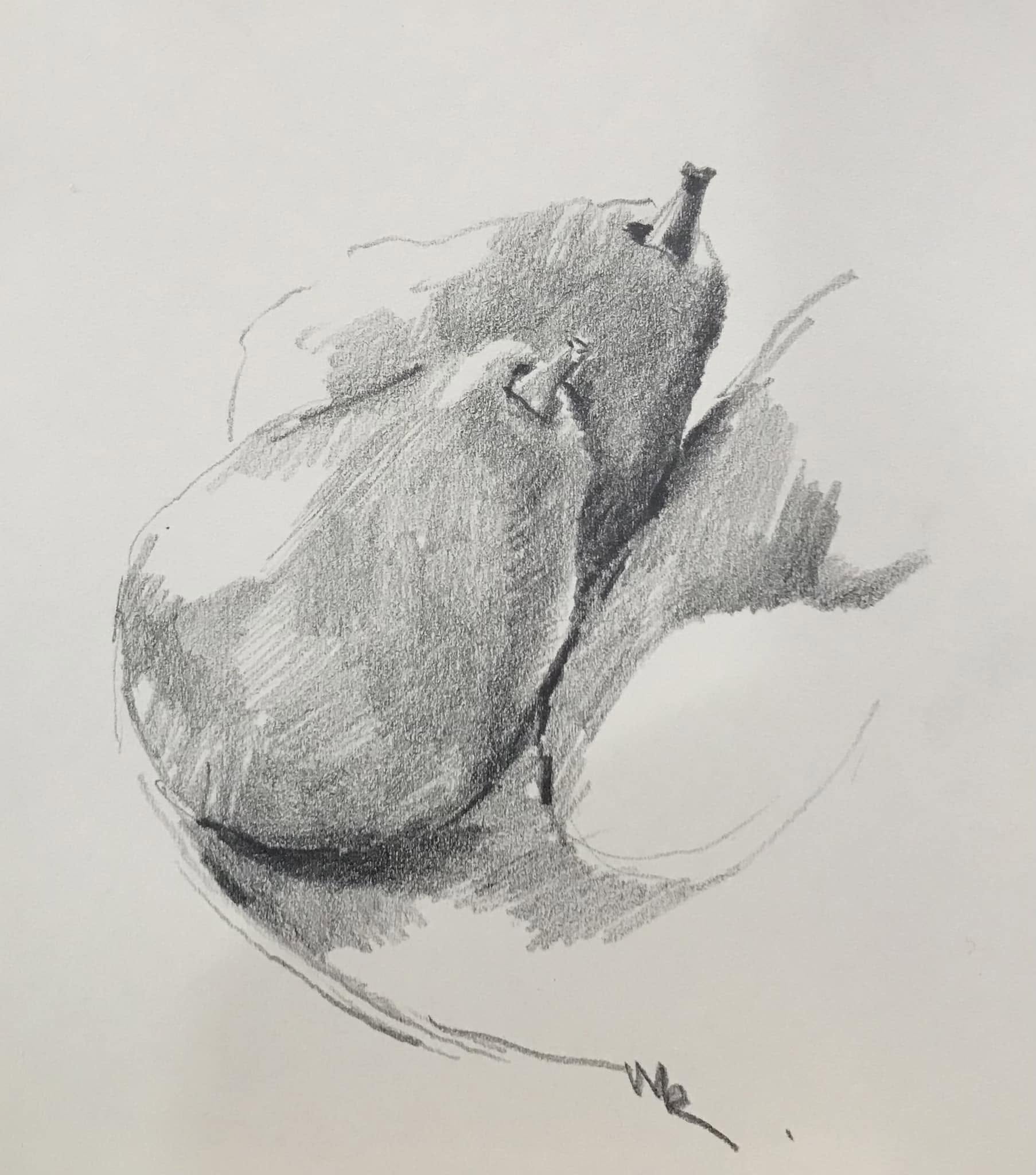 Sketch on paper .